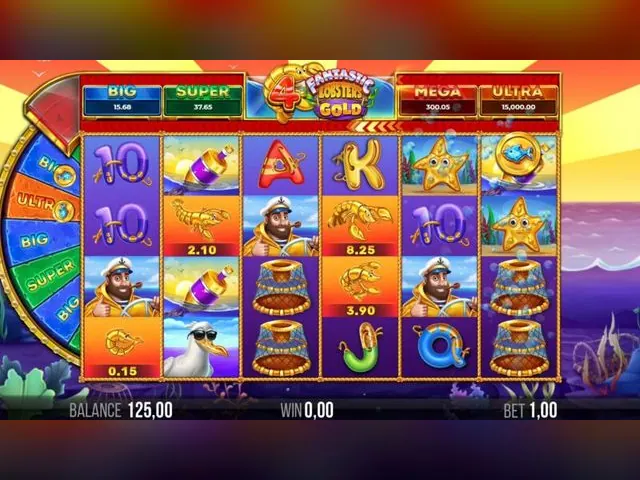 4 Fantastic Lobsters Gold slot oyunu
