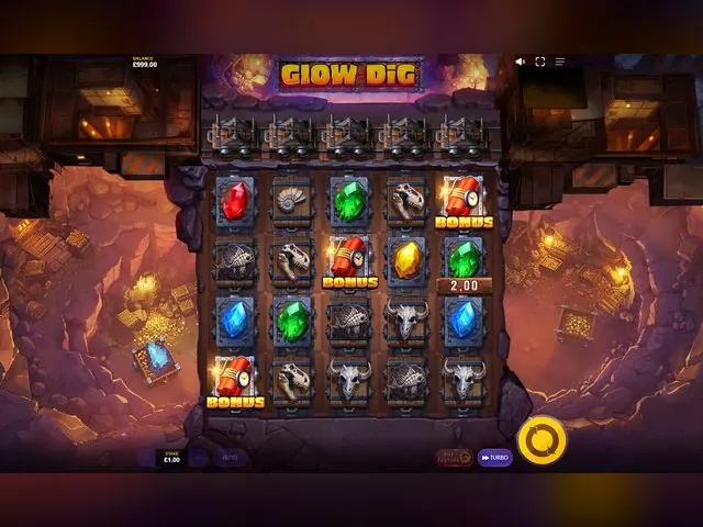 Glow Dig slot oyunu