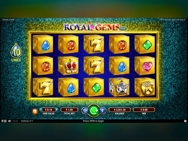 Royal Gems Dice slot oyunu